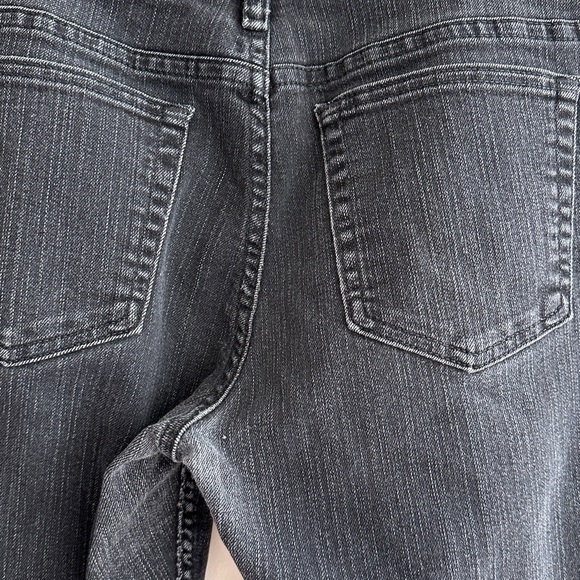 Merona Bootcut Black Denim Jeans, White Streaked Jeans, Size 14 Regular - Picture 14 of 16